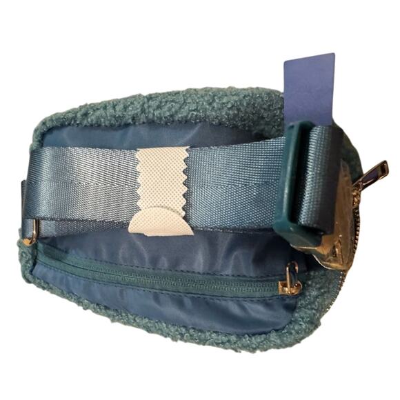 VNVM Sherpa Belt Bag, Fleece Fanny Packs Green Waist Bag w/ Adjustable Strap New - Picture 10 of 12